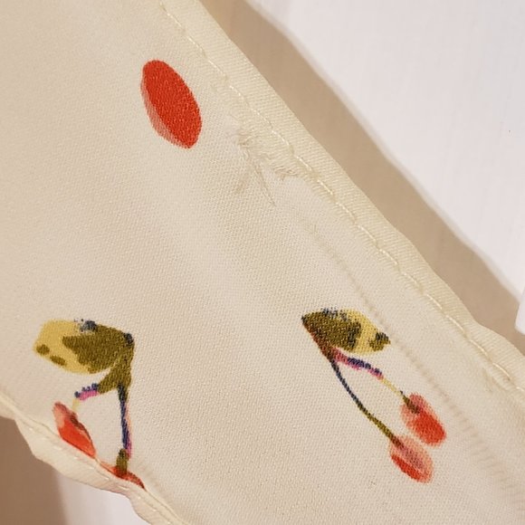 LC Lauren Conrad Cherry Print Blouse: Size S - Picture 8 of 9